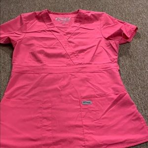 Pink greys anatomy scrub top